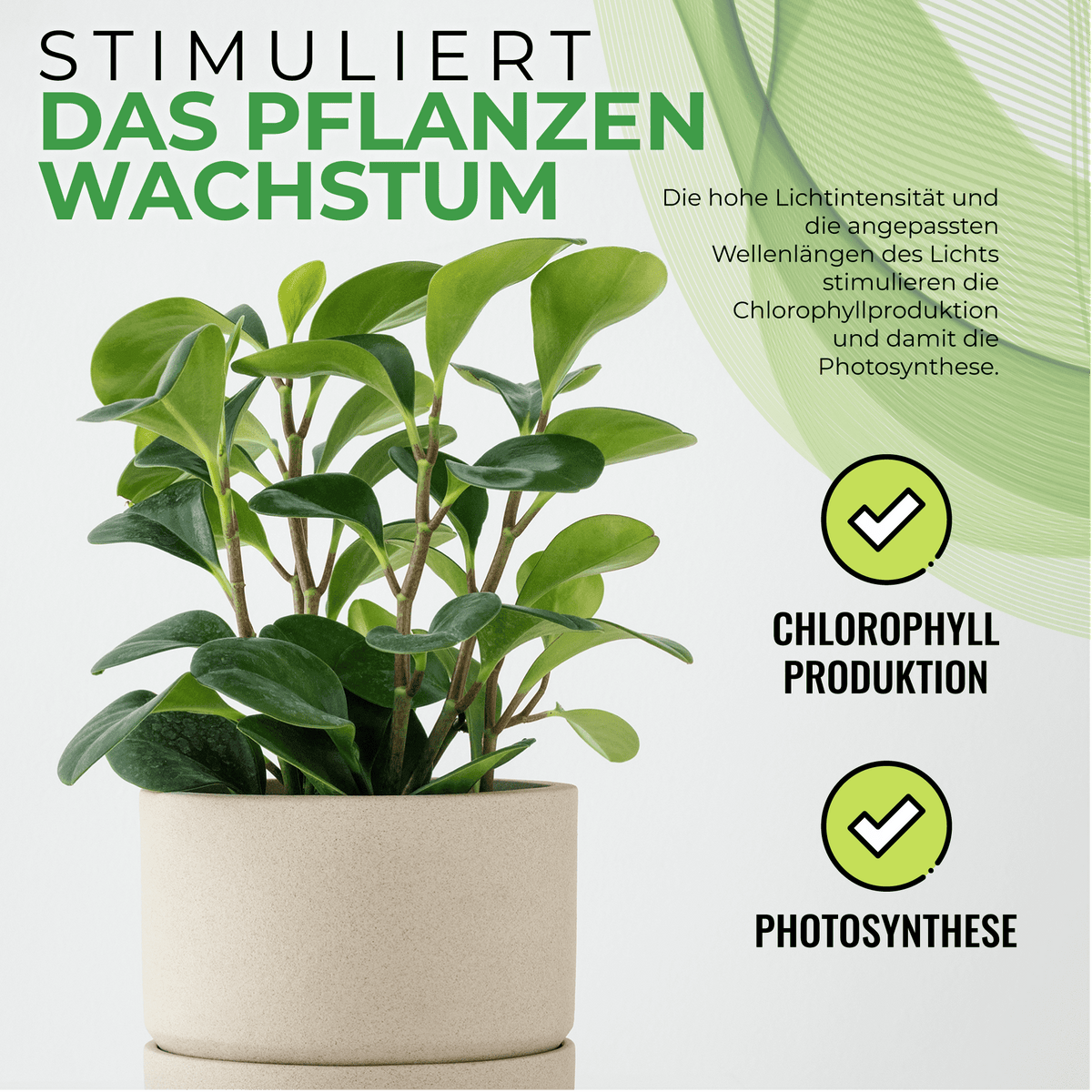 LED - Lichtleiste Florabooster 200 mit 90 cm Länge und Standfuß - BioGreen GmbH