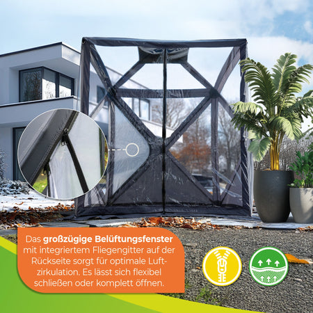 PREMIUM Überwinterungszelt ALASKA L 150 x 150 x 180 cm - BioGreen GmbH