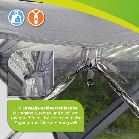 PREMIUM Überwinterungszelt ALASKA L 150 x 150 x 180 cm - BioGreen GmbH