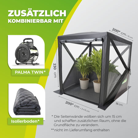 PREMIUM Überwinterungszelt ALASKA XL 200 x 200 x 230 cm - BioGreen GmbH