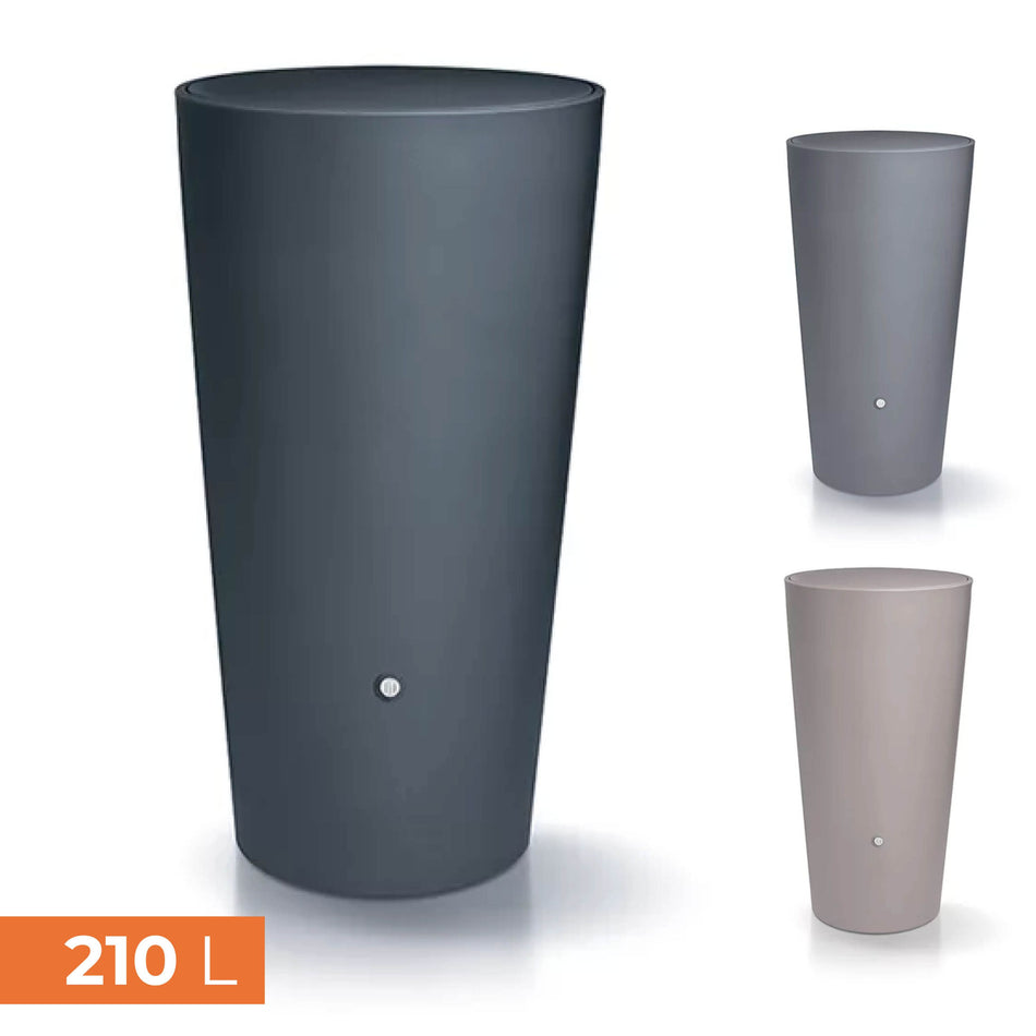 Regentonne RAINBOWL 210 L, vers. Farben, matte Oberfläche