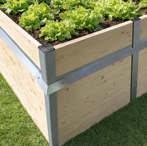 Schneckenzaun für 1 m² Hochbeet Quadratform