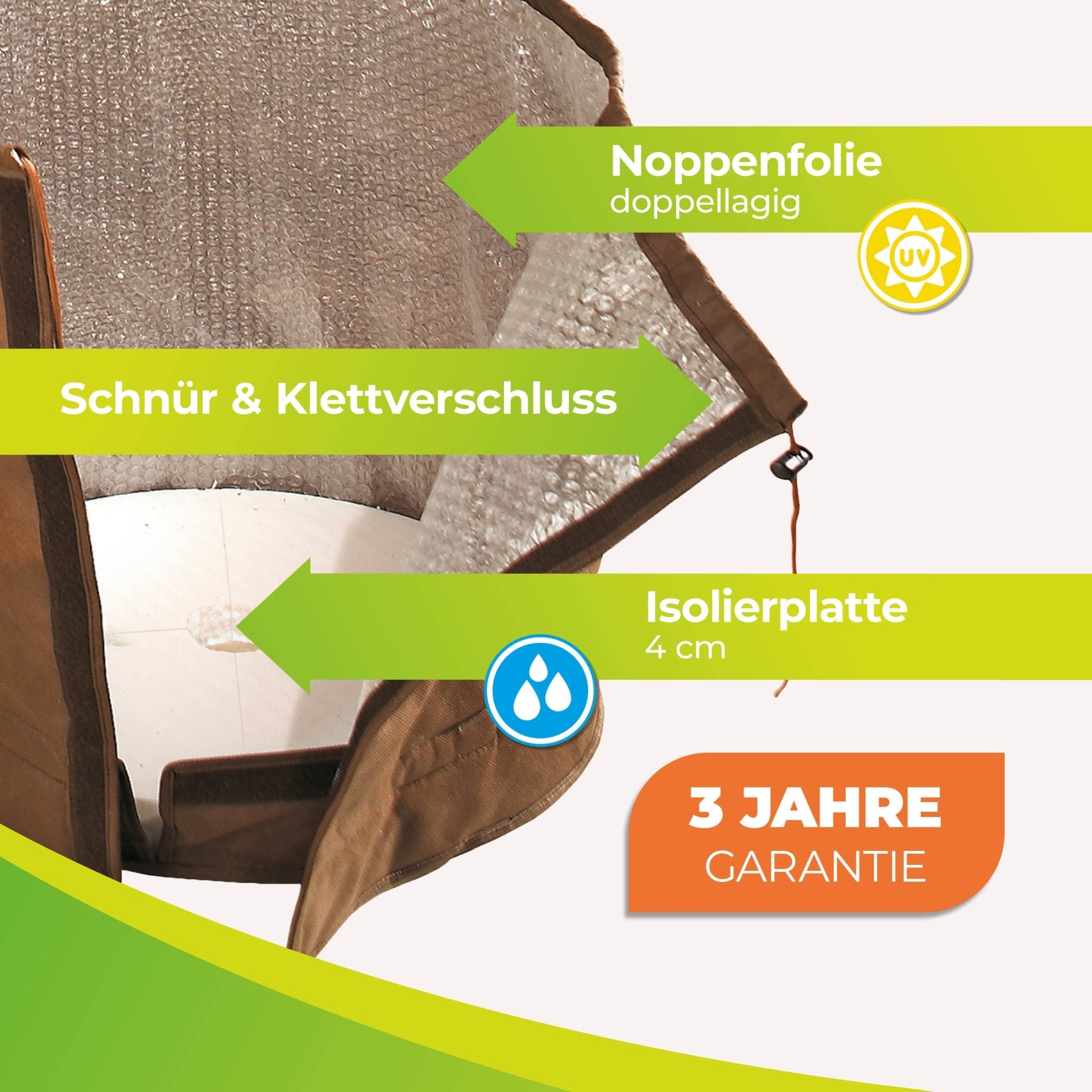Thermo Topfschutz XXL Ø 85 cm & Pflanzensack XXL Höhe 180 cm - BioGreen GmbH