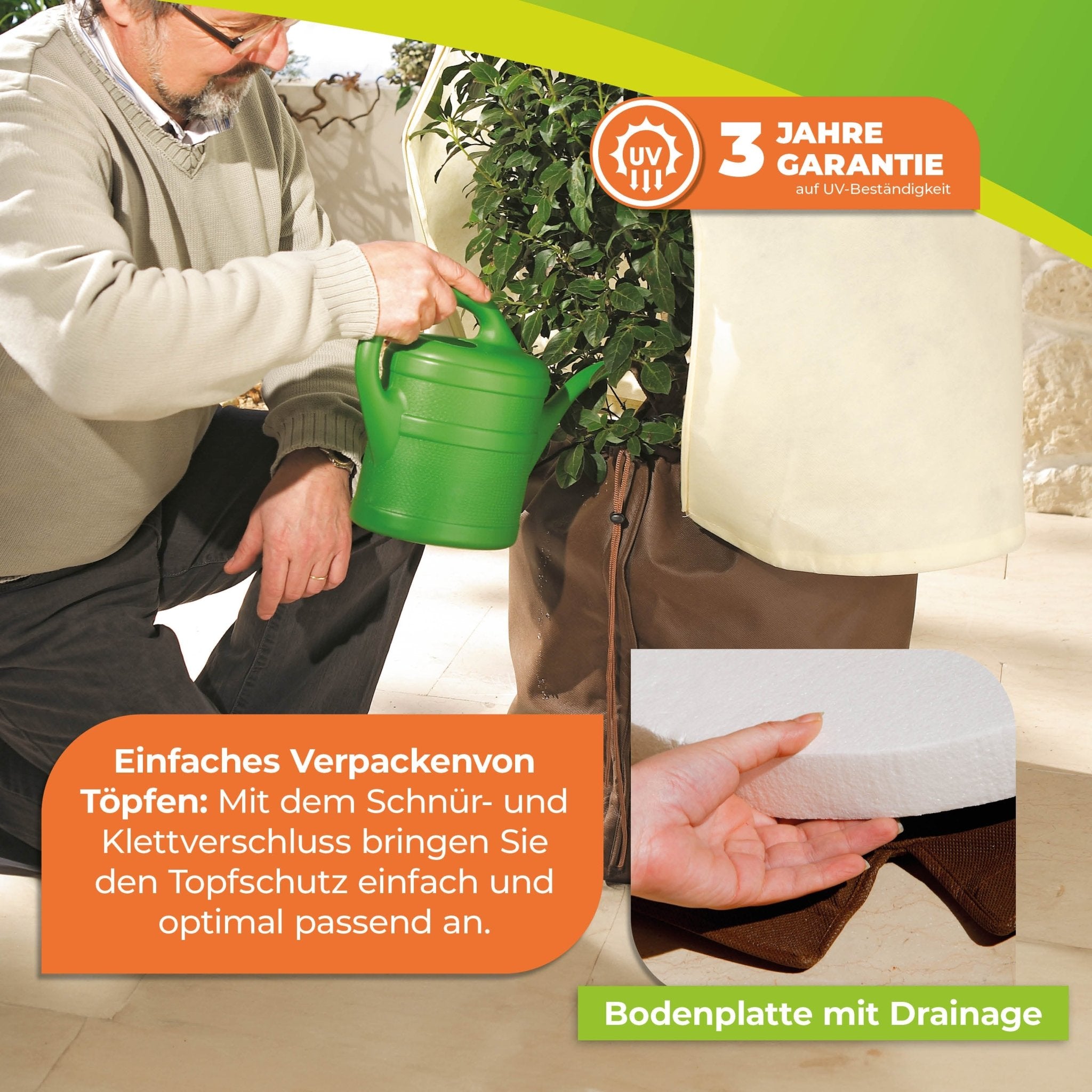 Thermo Topfschutz XXL Ø 85 cm & Pflanzensack XXL Höhe 180 cm - BioGreen GmbH