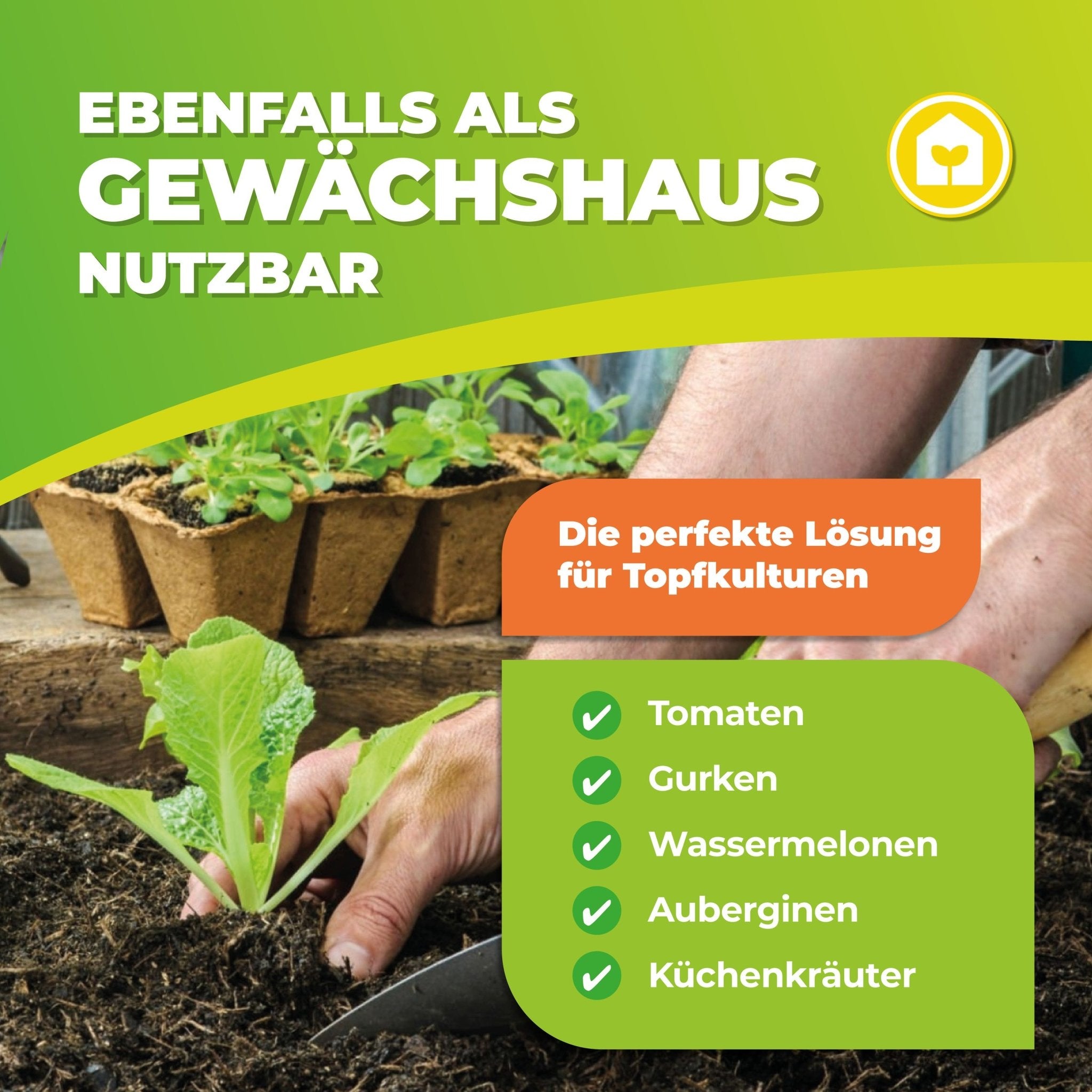 Überwinterungszelt "ICEDOME ThermoPLUS" L 120 x B 120 x H 183 cm - BioGreen GmbH