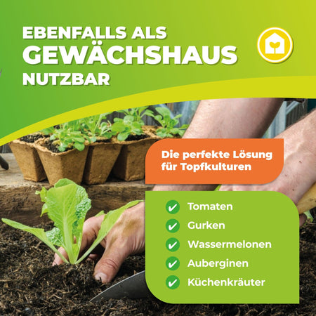 Überwinterungszelt "ICEDOME ThermoPLUS" L 120 x B 120 x H 183 cm - BioGreen GmbH