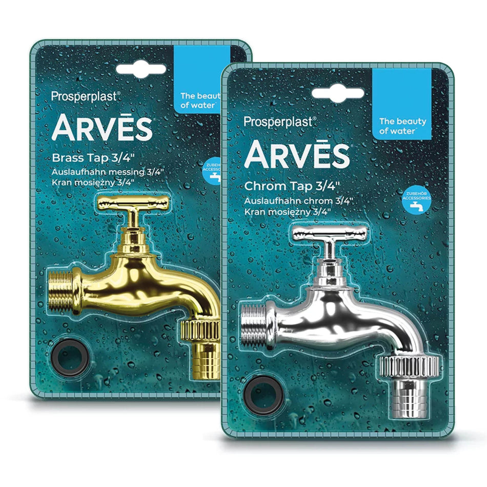 Auslaufhahn für Regentonnen aus Metall, vers. Farben